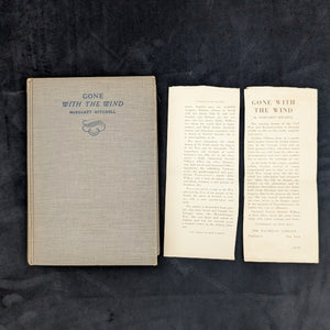 Gone With The Wind by Margaret Mitchell (RARE Early Printing, Book Cover Slips), February 1937 📜🇺🇸💔