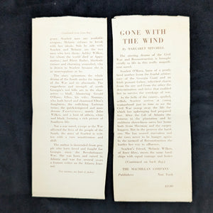 Gone With The Wind by Margaret Mitchell (RARE Early Printing, Book Cover Slips), February 1937 📜🇺🇸💔