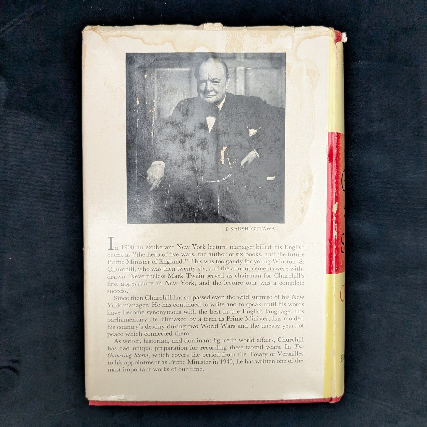 The Gathering Storm, by Winston S. Churchill, (RARE, Second Impression with Dust Jacket), 1948