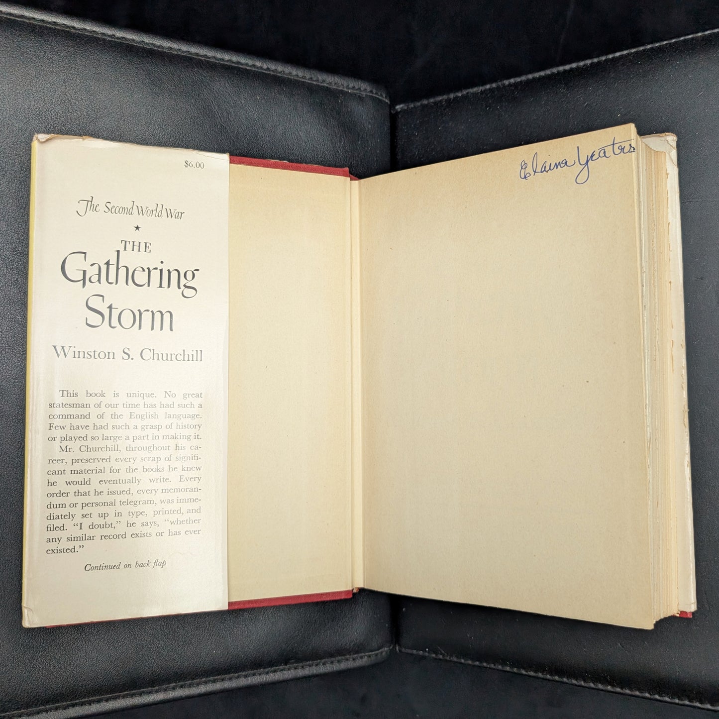 The Gathering Storm, by Winston S. Churchill, (RARE, Second Impression with Dust Jacket), 1948