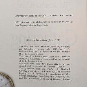 The Gathering Storm by Winston S. Churchill (Second Impression with Dust Jacket), 1948 🇬🇧📜⚔️