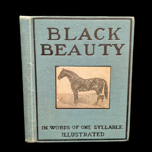 Cover of the book 'Black Beauty' featuring an illustration of a horse and title text.