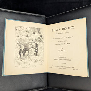 Black Beauty: In Words of One Syllable, by Anna Sewell (adapted), (RARE, Illustrated, Prize Inscription), 1905 📜🐎✨
