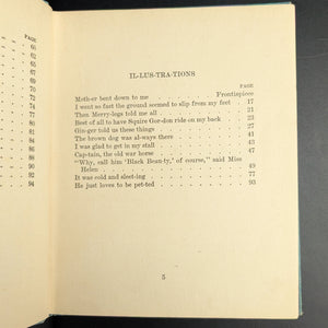 Black Beauty: In Words of One Syllable, by Anna Sewell (adapted), (RARE, Illustrated, Prize Inscription), 1905 📜🐎✨