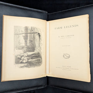 Farm Legends, by Will Carleton, (RARE, First Edition, Illustrated), 1875 🚜🇺🇸🌾