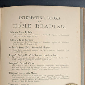 Farm Legends, by Will Carleton, (RARE, First Edition, Illustrated), 1875 🚜🇺🇸🌾