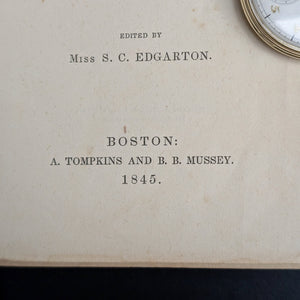 The Rose of Sharon by Miss S.C. Edgarton (Antique Edition), 1845 🌹📜✝️
