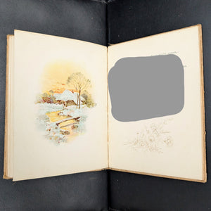 Pearls From Whittier, by John Greenleaf Whittier, (Illustrated, Die-Cut Cover), Undated ✒️📜💎