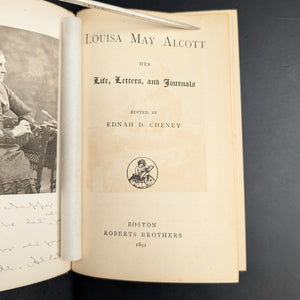 Louisa May Alcott: Her Life, Letters, and Journals by Ednah D. Cheney (First Edition), 1891 📜✒️📚