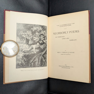 Neghborly Poems von James Whitcomb Riley (Zweite Ausgabe), 1891 📜🇺🇸🎨