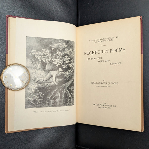 Neghborly Poems by James Whitcomb Riley (Second Edition), 1891 📜🇺🇸🎨