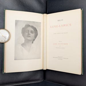 Riley Love-Lyrics, by James Whitcomb Riley, (Illustrated, Decorative Binding), 1905 ❤️📜🌹