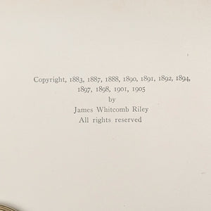Riley Love-Lyrics, by James Whitcomb Riley, (Illustrated, Decorative Binding), 1905 ❤️📜🌹