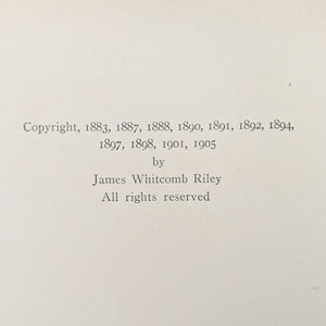 Riley Love-Lyrics, by James Whitcomb Riley, (Illustrated, Decorative Binding), 1905 ❤️📜🌹