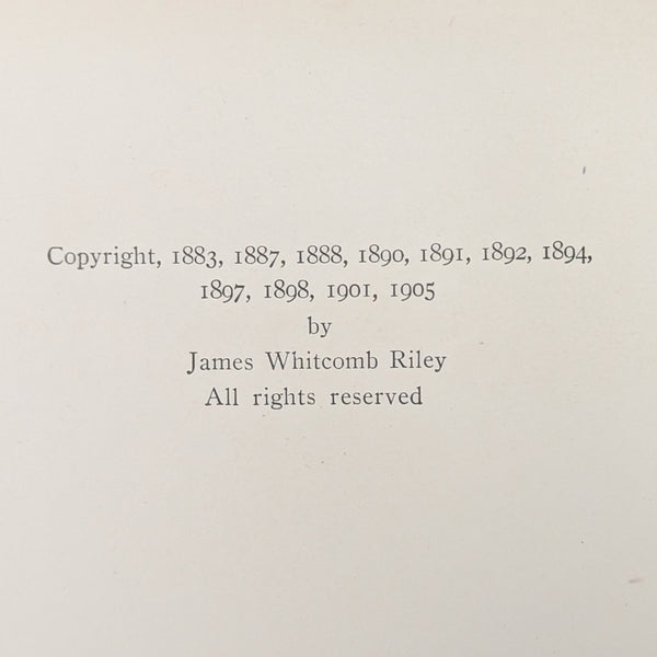Riley Love-Lyrics, by James Whitcomb Riley, (Illustrated, Decorative Binding), 1905 ❤️📜🌹