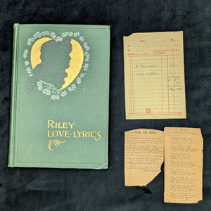 Riley Love-Lyrics, by James Whitcomb Riley, (Illustrated, Decorative Binding), 1905 ❤️📜🌹