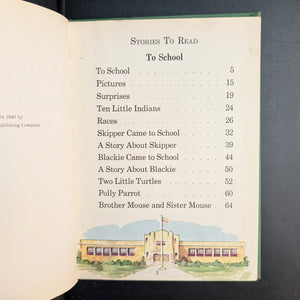 To School and Home Again by Crabtree, Walker, and Canfield (California State Series), 1946 📚🏡☀️