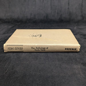 Stag Lines by Maxwell Droke (First Edition), 1940 🎩📜🍸