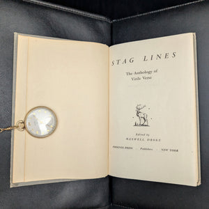Stag Lines by Maxwell Droke (First Edition), 1940 🎩📜🍸