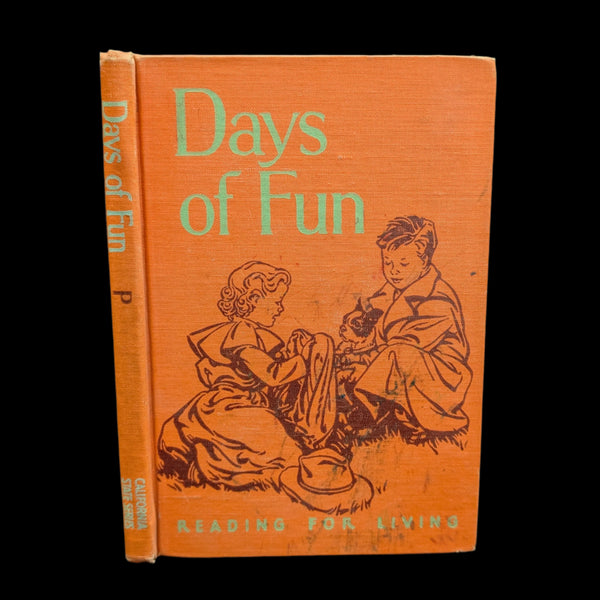 A hardcover book titled 'Days of Fun' with illustrations on the cover, published by the California State Department of Education.