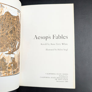 Aesop’s Fables by Anne Terry White (California State Series), 1969 🦊📚🇺🇸