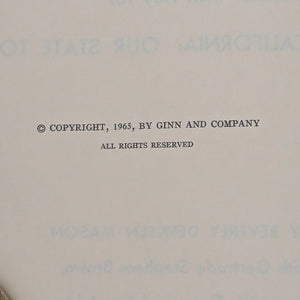 California: Our State Today by Mason, Brown, Tiegs, and Adams (Teacher's Edition), 1965. ☀️📚🧑‍🏫