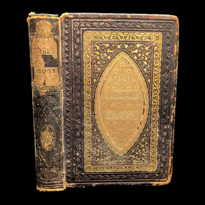 An old hardcover book with ornate gold and black cover design, titled 'The Philopoena, A Gift For All Seasons, 1866'.