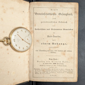 Neues Gemeinschaftliches Gesangbuch by Wilhelm Radde (Rare North American Edition), 1849 📜⛪️🇩🇪