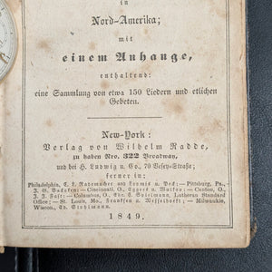 Neues Gemeinschaftliches Gesangbuch by Wilhelm Radde (Rare North American Edition), 1849 📜⛪️🇩🇪