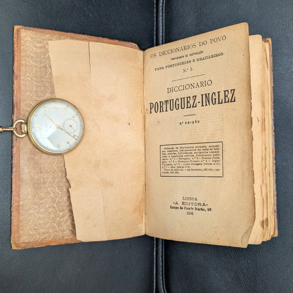 Diccionario Portuguez-Inglez (RARE 3rd Edition), 1906 📜