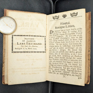 Ens Evangelisk Predikares Värk by Johan Gustaf Bergius (Rare First Part), 1773 🇸🇪📖✝️