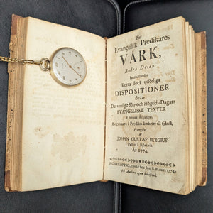 Ens Evangelisk Predikares Värk by Johan Gustaf Bergius (Rare First Part), 1773 🇸🇪📖✝️