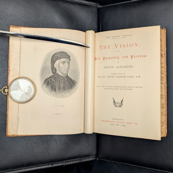 The Vision, or Hell, Purgatory, and Paradise of Dante Alighieri by Dante Alighieri (RARE Albion Edition), 1844 📜🇮🇹✍️