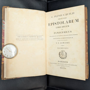 C. Plinii Caecilii Secundi Epistolarum Libri Decem et Panegyricus by Pliny the Younger (Rare Lemaire Edition), 1822 📜🏛️🧐