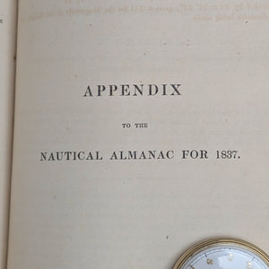 STRAUTIMA: Apéndice del Almanaque Náutico de 1835-1837 (Publicación científica temprana rara, 1837) 🔭🌌⚓️