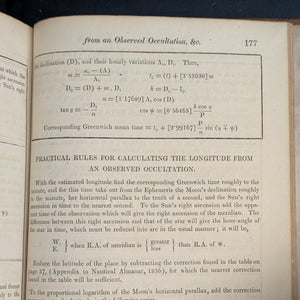 STRAUTIMA: Apéndice del Almanaque Náutico de 1835-1837 (Publicación científica temprana rara, 1837) 🔭🌌⚓️