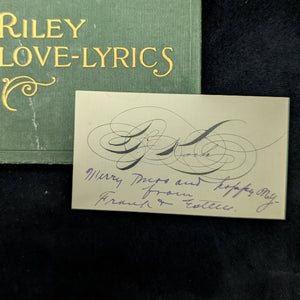 Riley Love-Lyrics by James Whitcomb Riley (Eleventh Edition), Undated 📜💘🖋️