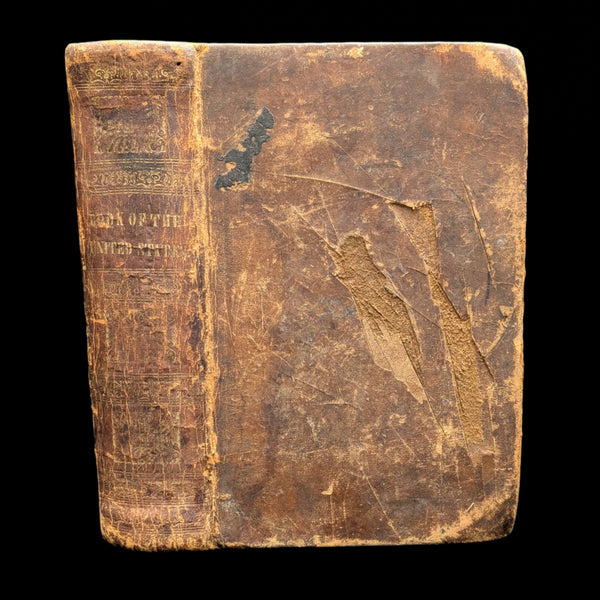 A Book of the United States by Grenville Mellen (Full Leather Binding, RARE), Circa 1839. 🦅🇺🇸📜