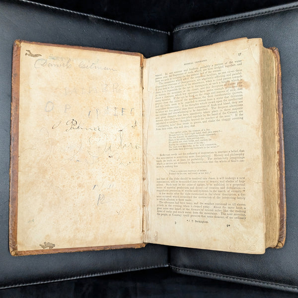 A Book of the United States by Grenville Mellen (Full Leather Binding, RARE), Circa 1839. 🦅🇺🇸📜