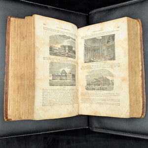 A Book of the United States by Grenville Mellen (Full Leather Binding, RARE), Circa 1839. 🦅🇺🇸📜