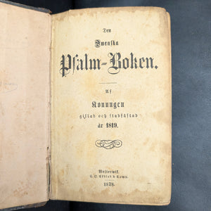 Den Svenska Psalmboken Evangeliiboken (Rare Royal Approved Swedish Edition), 1878 📜⛪️🇸🇪