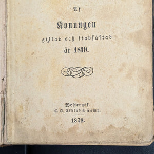 Den Svenska Psalmboken Evangeliiboken (Rare Royal Approved Swedish Edition), 1878 📜⛪️🇸🇪