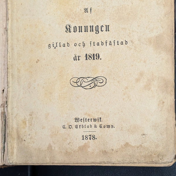 Den Svenska Psalmboken Evangeliiboken (Rare Royal Approved Swedish Edition), 1878 📜⛪️🇸🇪