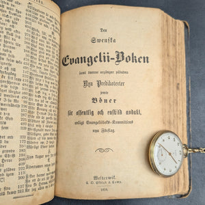 Den Svenska Psalmboken Evangeliiboken (Rare Royal Approved Swedish Edition), 1878 📜⛪️🇸🇪