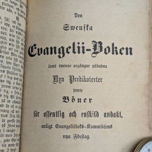 Den Svenska Psalmboken Evangeliiboken (Rare Royal Approved Swedish Edition), 1878 📜⛪️🇸🇪