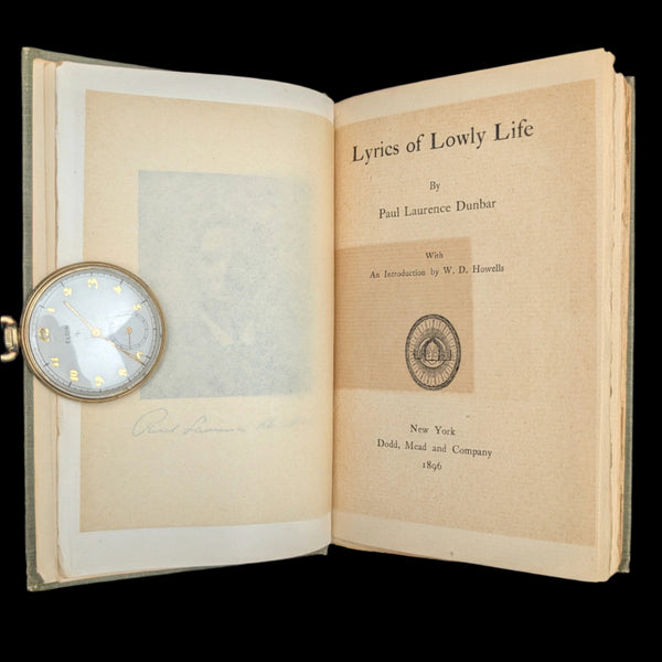 Lyrics of Lowly Life by Paul Laurence Dunbar (RARE, First Edition), 1896 ✍️ 📜🇺🇸