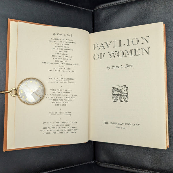 Pavilion of Women by Pearl S. Buck (Second Impression, Ex Libris), 1946. 🏯📜🌸