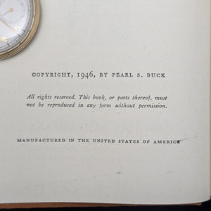 Pavilion of Women by Pearl S. Buck (Second Impression, Ex Libris), 1946. 🏯📜🌸