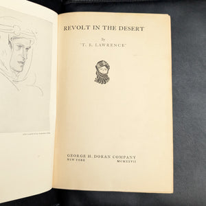 Revolt in the Desert by T. E. Lawrence (First American Edition), 1927 📜⚔️🐪