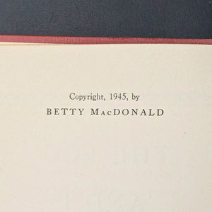 The Egg and I, by Betty MacDonald, (RARE, First Edition), 1945 📜🇺🇸🐓